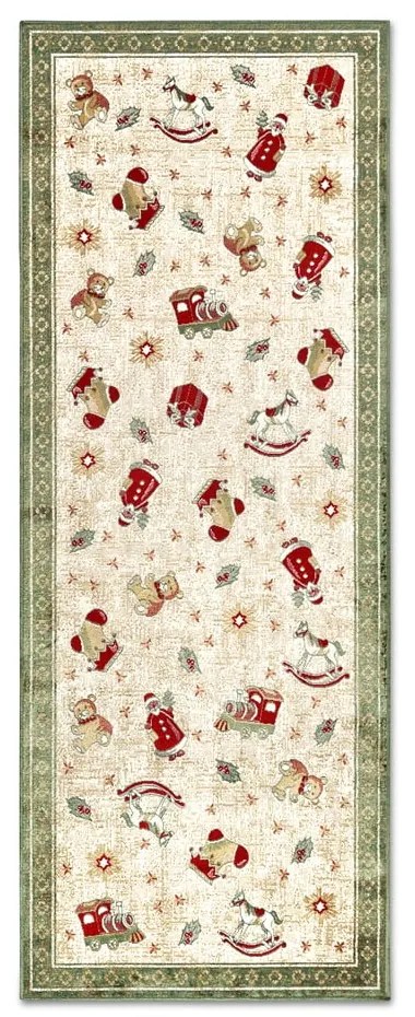 Zöld pamutkeverék futószőnyeg karácsonyi mintával 80x200 cm Toy's Delight Green Christmas – Villeroy&amp;Boch