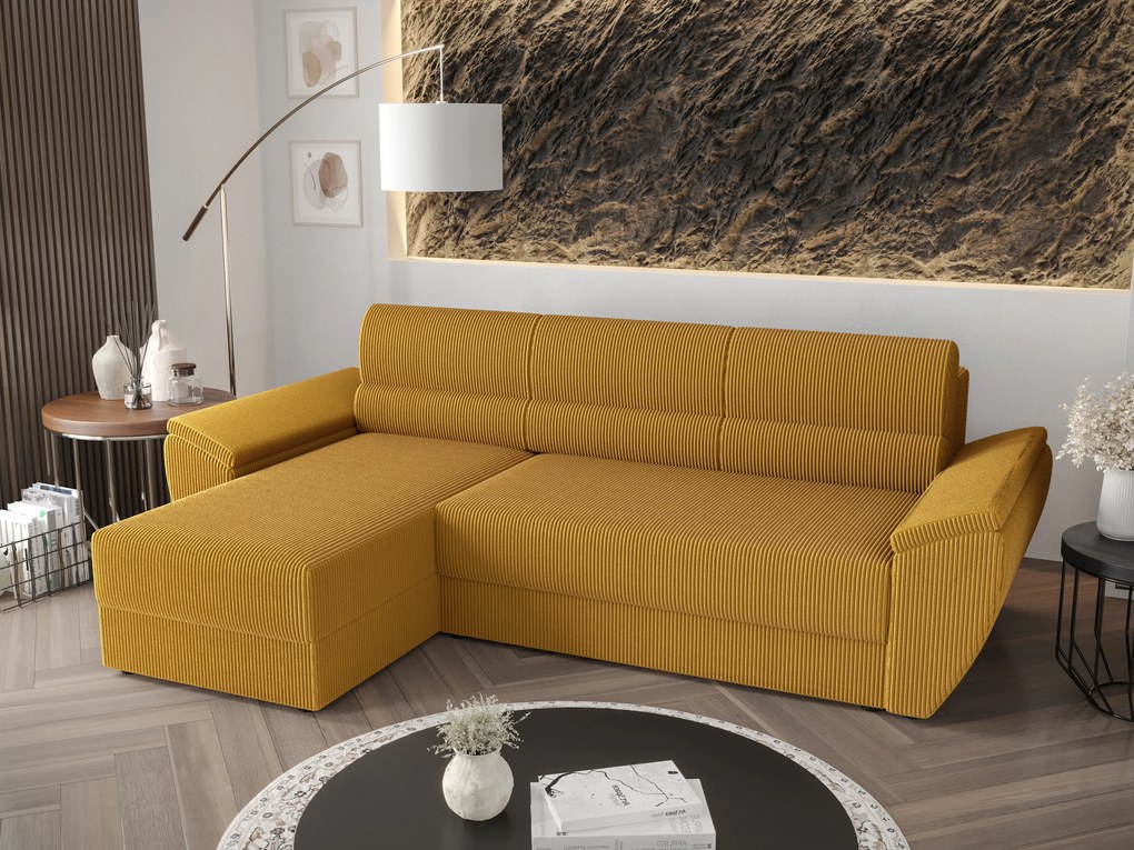 Sarok ülőgarnitúra Radiant L2 (sárga) (B). 1062228