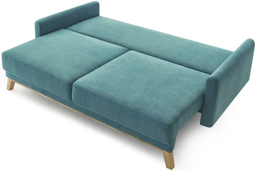 Balio türkiz háromszemélyes kinyitható kanapé - Bobochic Paris Paris