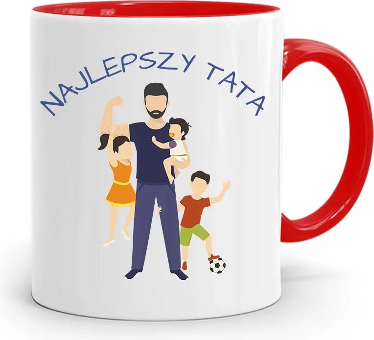 Piros Bögre Apának A Legjobb Apa nyomtatott fényképpel