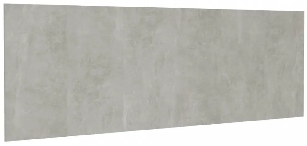 betonszürke szerelt fali fejtámla 240 x 1,5 x 80 cm