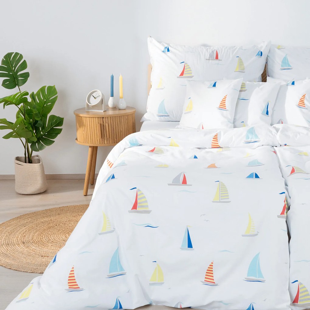 Goldea pamut ágyneműhuzat - vitorlások 150 x 200 és 50 x 60 cm