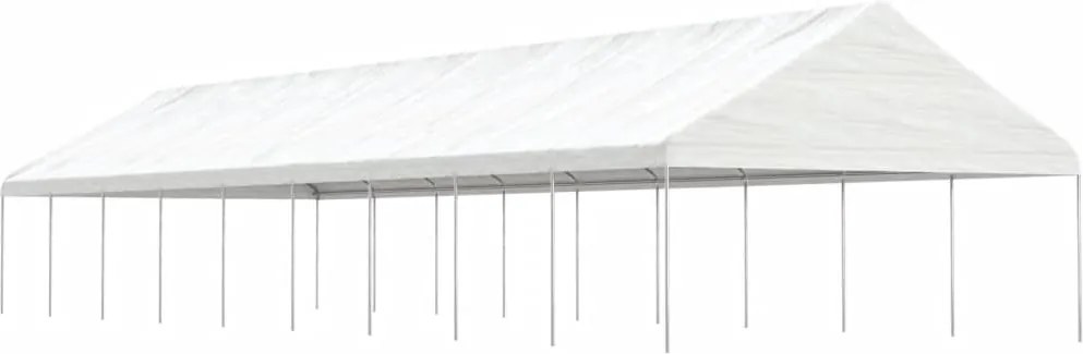 vidaXL fehér polietilén pavilon tetővel 20,07 x 5,88 x 3,75 m