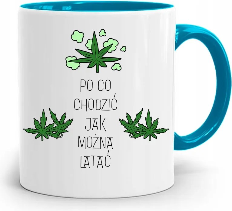 Kék Vicces Bögre Vicces Miért Kell Járni fényképes nyomtatással