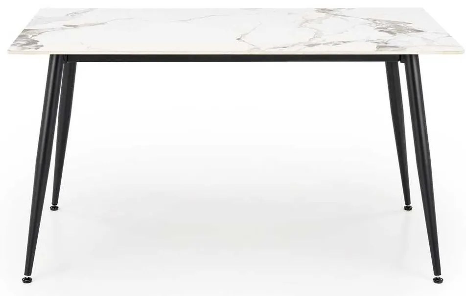 Webster étkezőasztal 140 cm, márvány / fekete