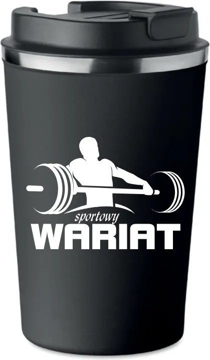 Prémium Termo Bögre fekete Sport Őrült edzés triatlon KT_469_cz