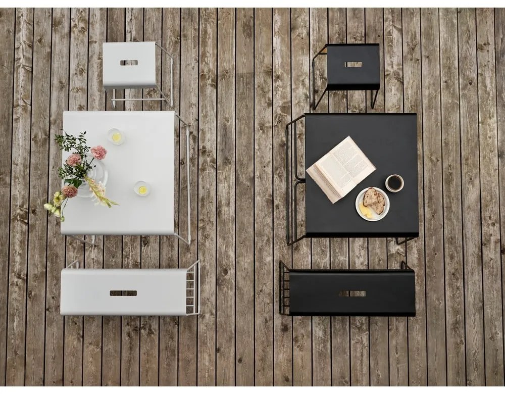 Fehér fém étkezőasztal 58x75 cm A-Café – Zone