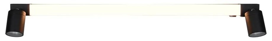 Matt fekete LED fali lámpa Enrico – Trio