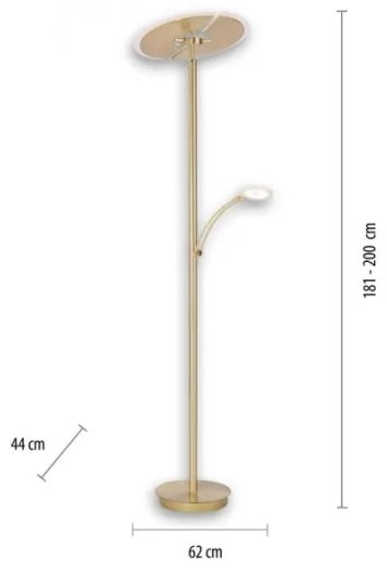 Paul Neuhaus 673-60- LED Dimmelhető állólámpa ARTUR 2xLED/21W/230V+1xLED/6W