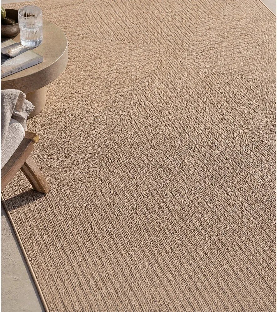 Barna kültéri-beltéri szőnyeg 80x150 cm Timber 1404 – Ayyildiz Carpets
