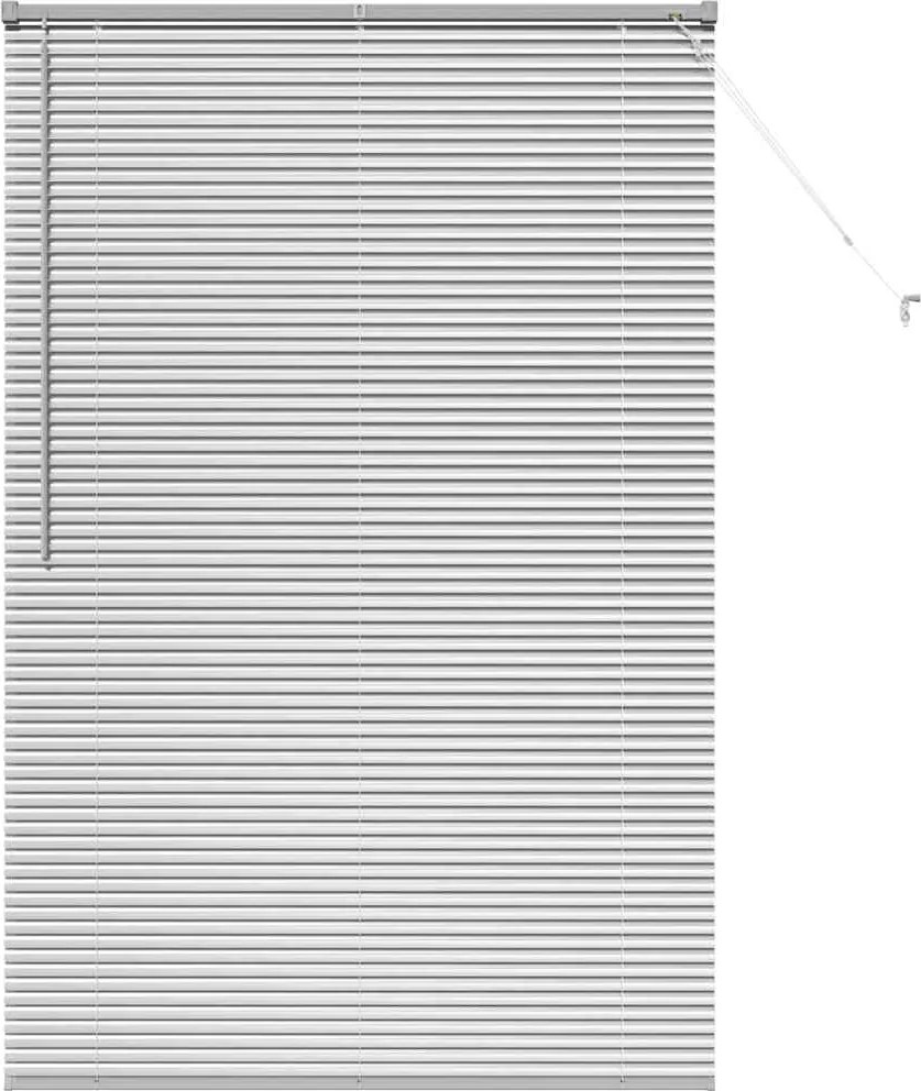 vidaXL Zsalugáter Redőnyök Ezüst 175 x 110 cm Alumínium