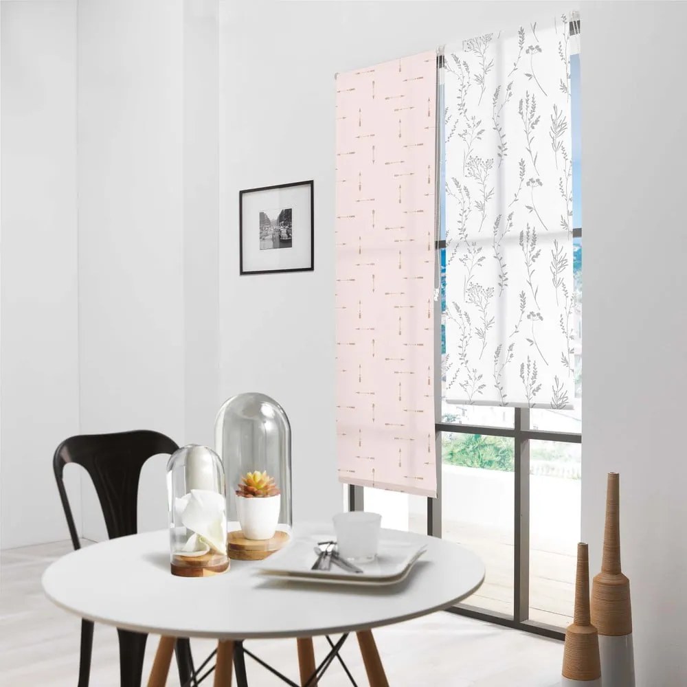 Fehér textil roló 90x180 cm Forelista – douceur d'intérieur