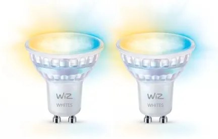 2 db-os szett dimmelhető LED izzó PAR16 GU10/4,7W/230V 2700-6500K CRI 90 Wi-Fi-WiZ
