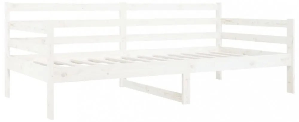 fehér tömör fenyőfa kanapéágy matrac nélkül 90 x 190 cm