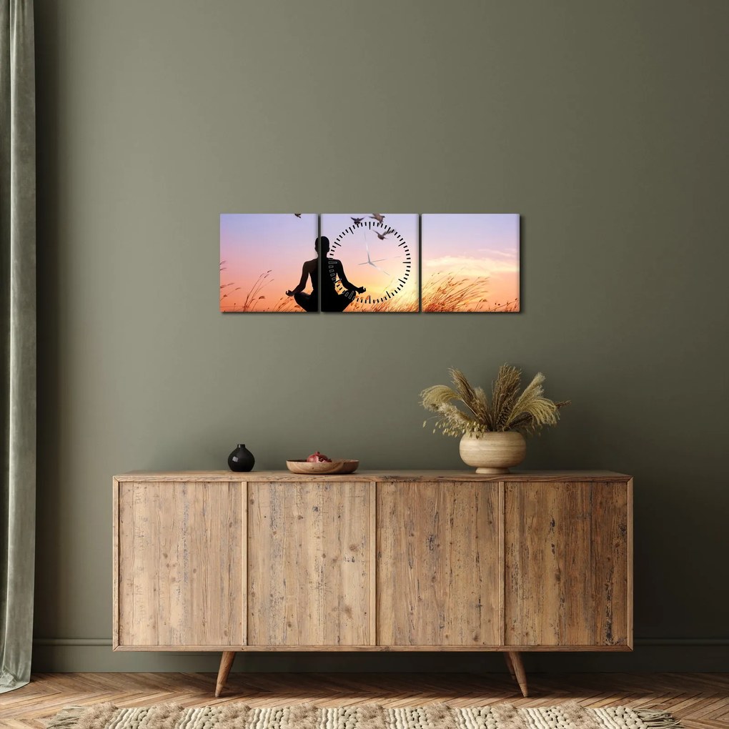 Kép - Meditáció (órával) (90x30 cm)