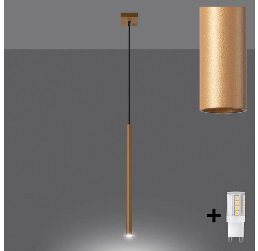 Brilagi Brilagi - LED Csillár zsinóron DRIFA 1xG9/4W/230V arany BG0623