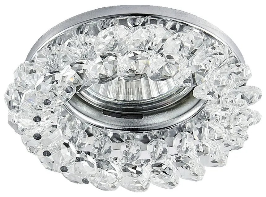 PREZENT 71025 Crystals Kristály Spot Lámpa Króm, Átlátszó GU10 IP20