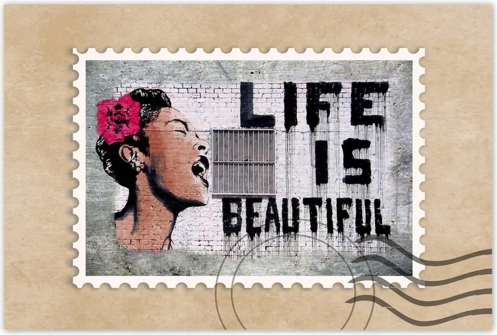 Poszterek 60x40 Life is Beautiful Banksy