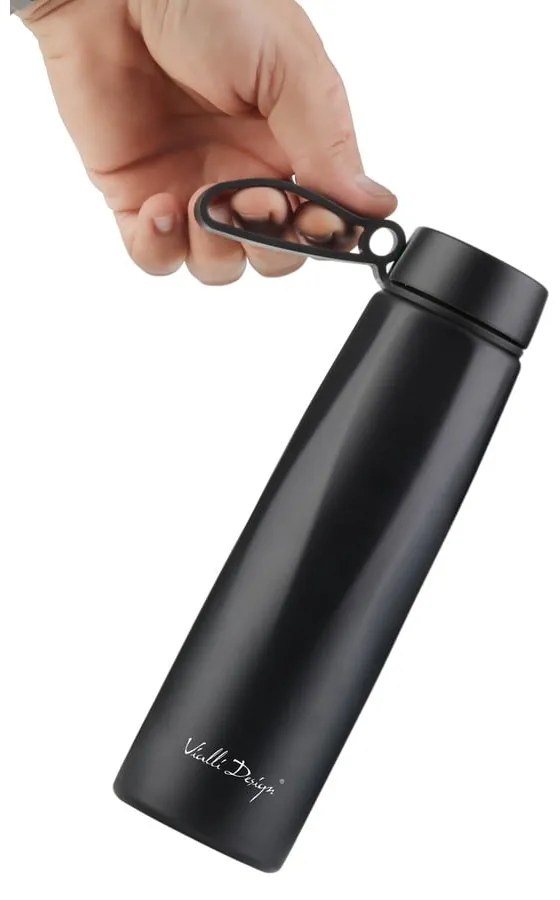 Fekete termosz 500 ml Fuori – Vialli Design