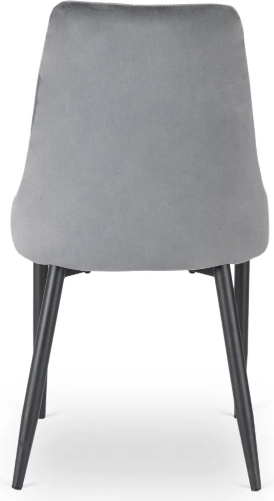 Étkezőszék szürke bársony kárpittal – BARI