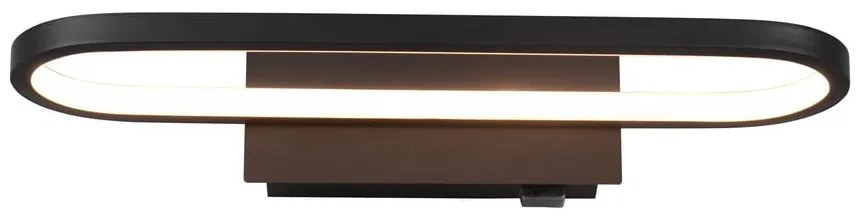 Matt fekete LED fali lámpa (hosszúság 40 cm) Gianni – Trio