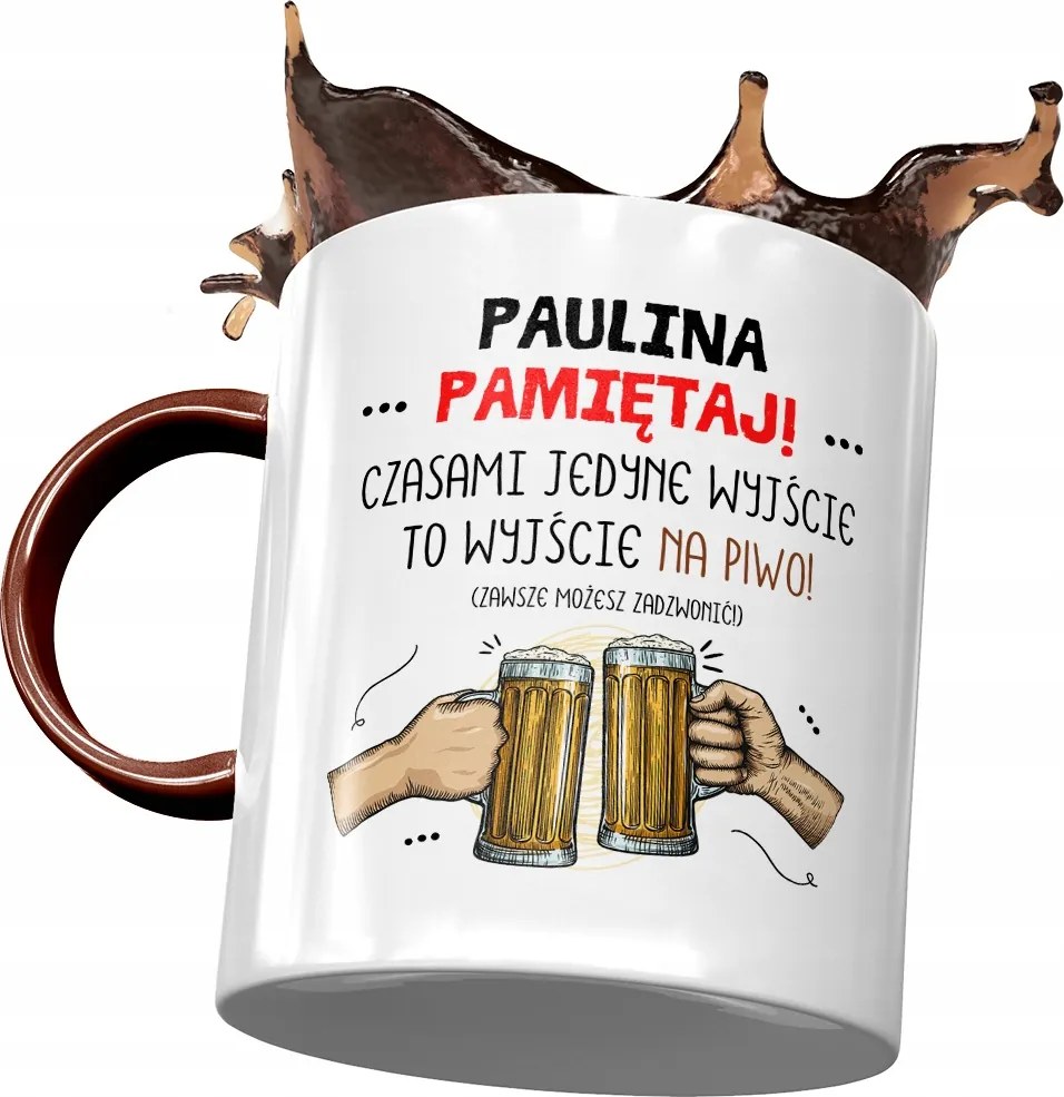 Bordó Bögre Paulina Feleség Barátnő Ajándék Nyomtatott Fotóval