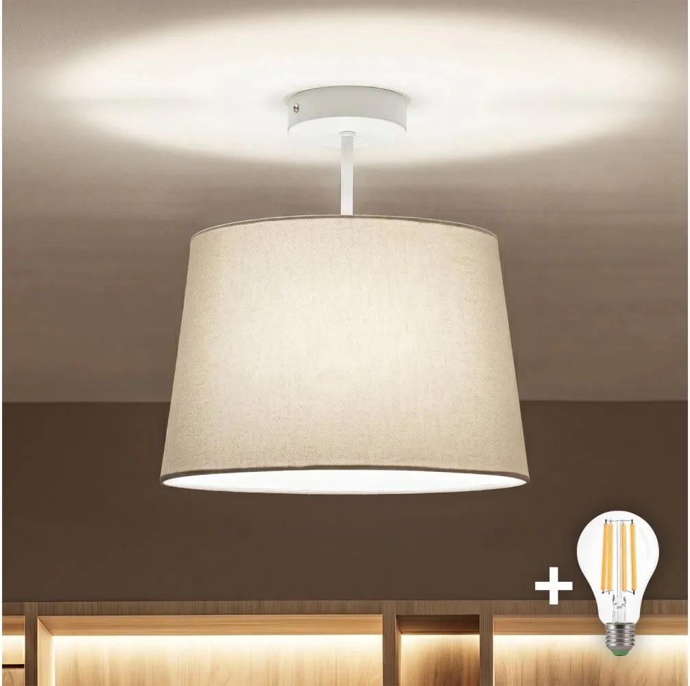 BRILAGI - LED felületre szerelhető csillár CERIA 1xE27/60W/230V átm. 30 cm fehér/szürke