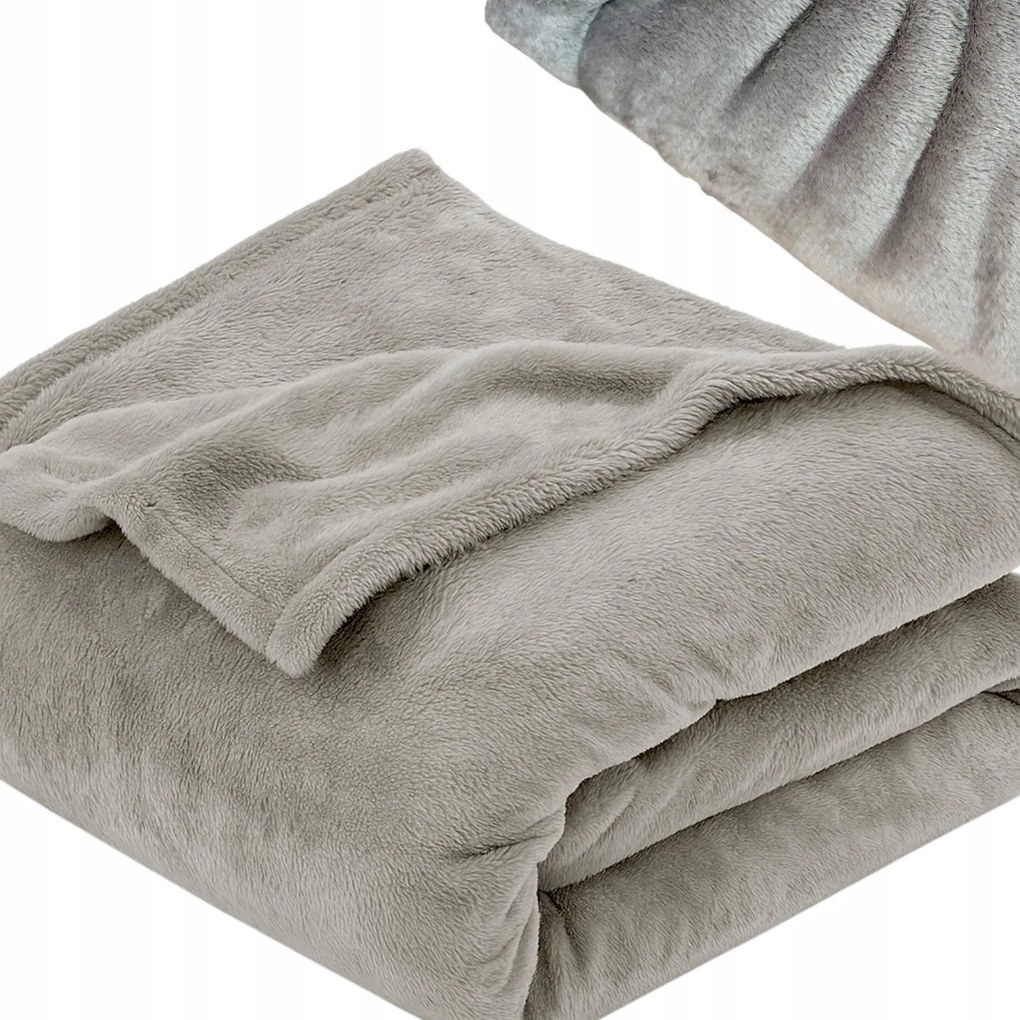 Puha takaró Ágytakaró Szürke 200x220 vékony mikroszálas meleg ajándék