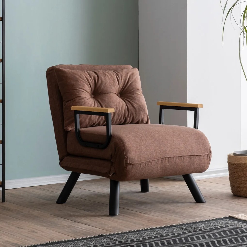 Sando Single Light Brown fotel