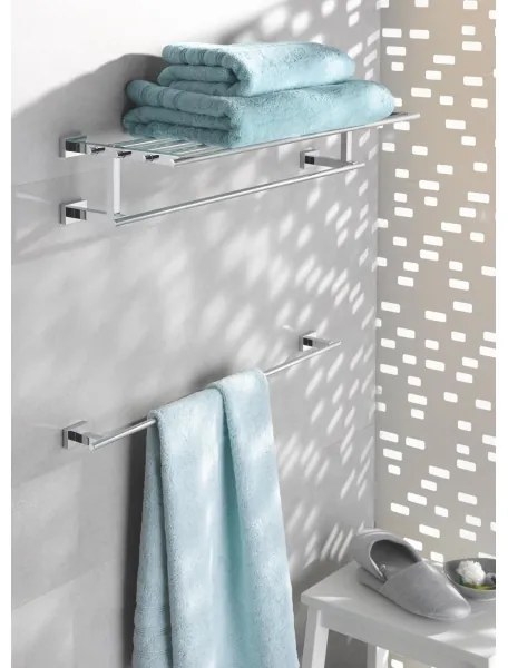 GROHE 40512001 - ESSENTIALS CUBE 600 mm többfunkciós törölközőtartó, fényes króm