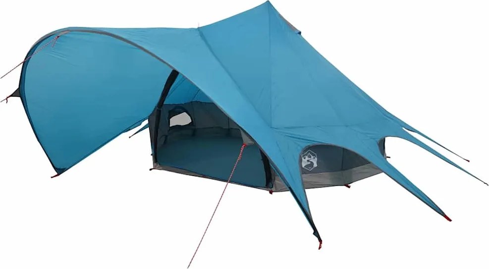 vidaXL Teepee Sátor 3 Személyes Kék és Szürke 600 x 600 x 347 cm