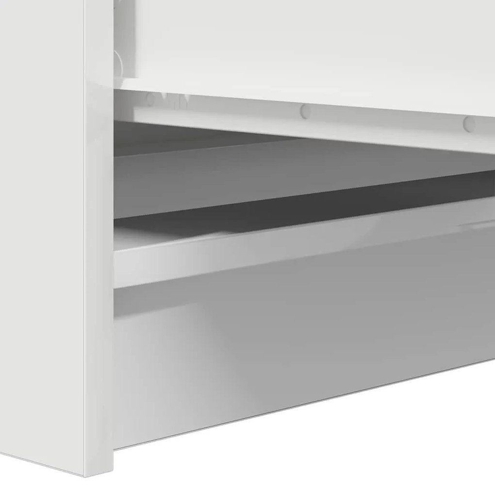 fehér szerelt fa tálalóasztal 100x35x99 cm