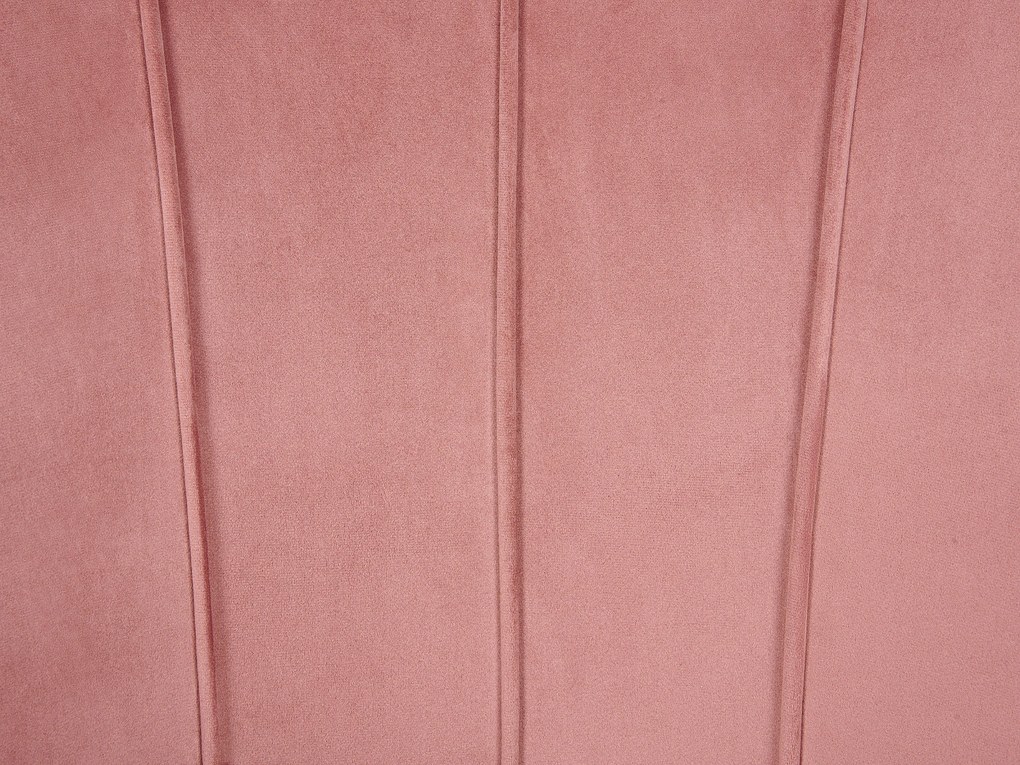 Rózsaszín bársonyfotel LOVIKKA Beliani