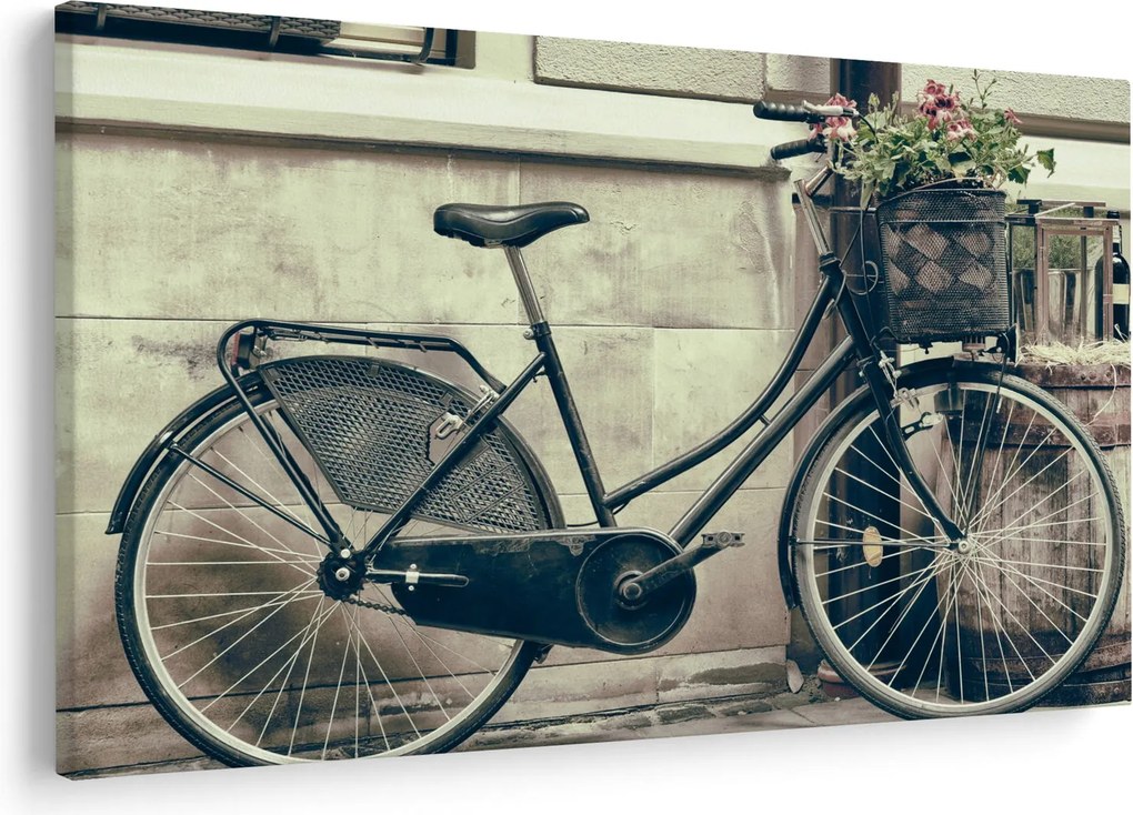 Kép - Vintage kör virágokkal (90x60 cm)