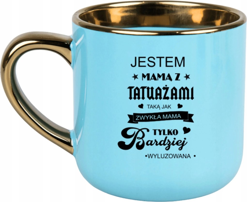 Bögre Kék 400ml Ajándék Vicces Anyák Napja Én Vagyok A Tetováló Anya