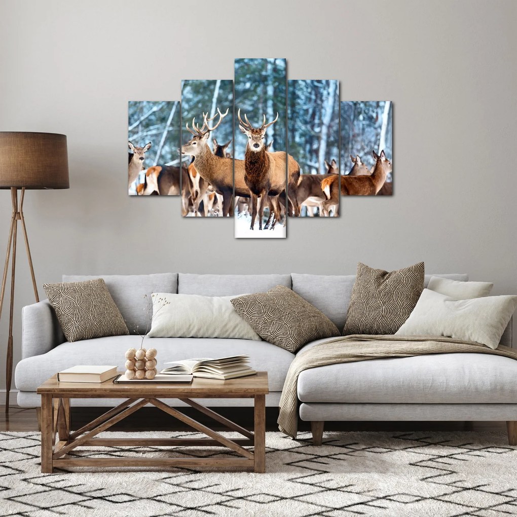 Kép - Szarvas csorda (150x105 cm)