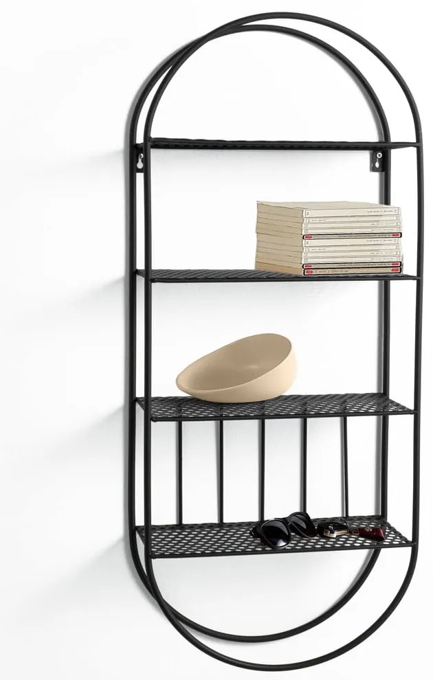 Joshua fekete fali polc - Tomasucci