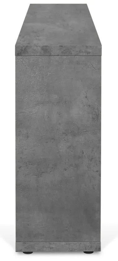 Szürke könyvespolc beton dekorral 150x83 cm Berlin – TemaHome