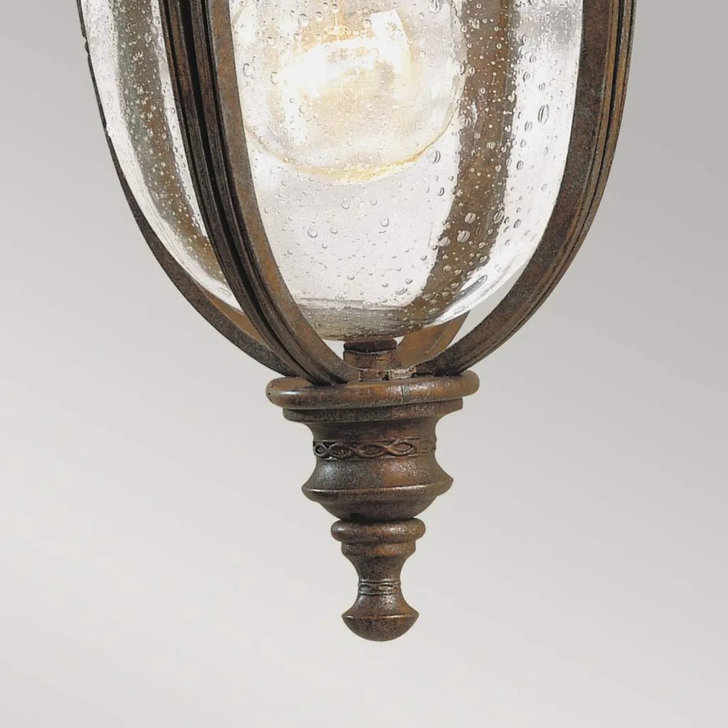 ELSTEAD FE-EB2-S-BRB ENGLISH BRIDLE Klasszikus Kültéri Fali Lámpa Antik Bronz, Átlátszó E27 IP44