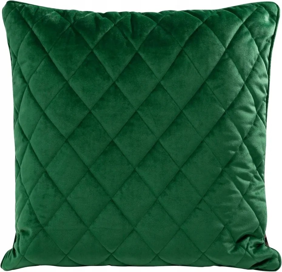 Dekoratív párnahuzat VELVET-28 50x50 Eurofirany sötétzöld