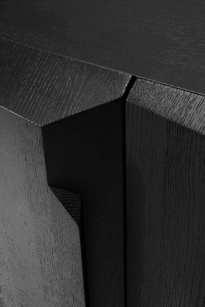 Komód Oak Stairs 200 cm, fekete - Ethnicraft