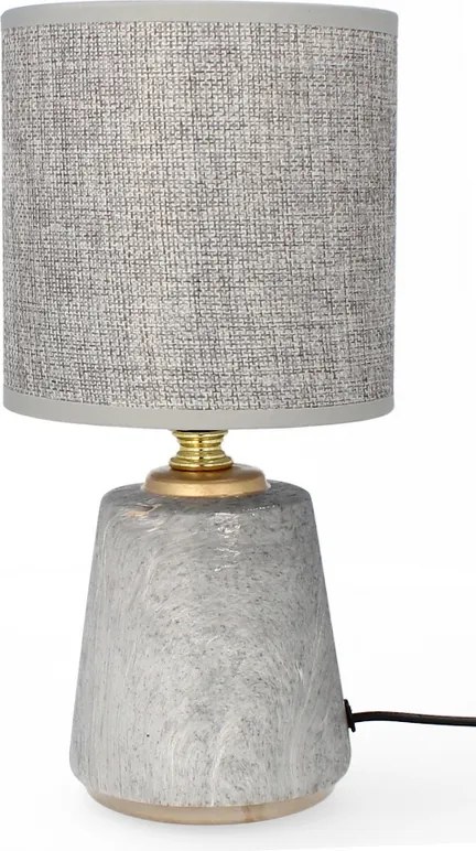 Asztali lámpa glamour kerámia dekoráció lámpabúra éjjeli lámpa szürke