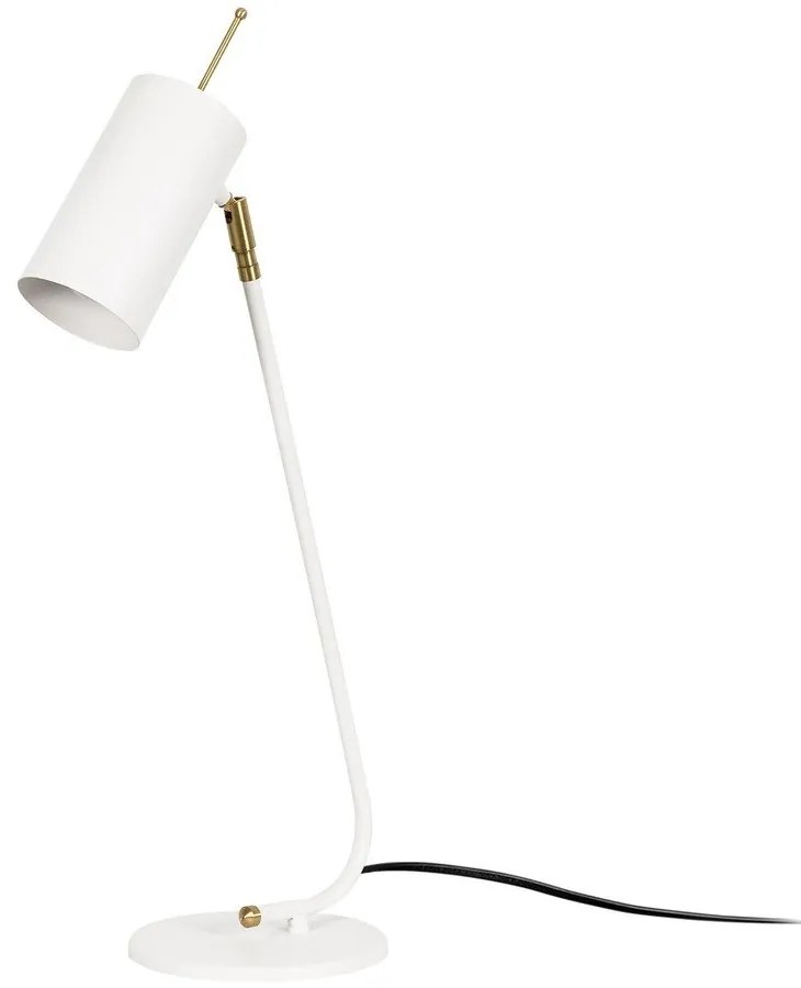 Fehér asztali lámpa fém búrával (magasság 55 cm) Sivani – Opviq lights