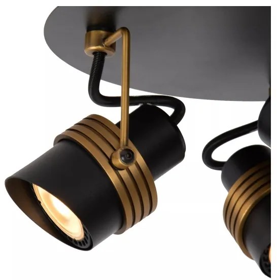 Lucide 34944/13/30 - Spotlámpa TUNDRAN 3xGU10/5W/230V fekete
