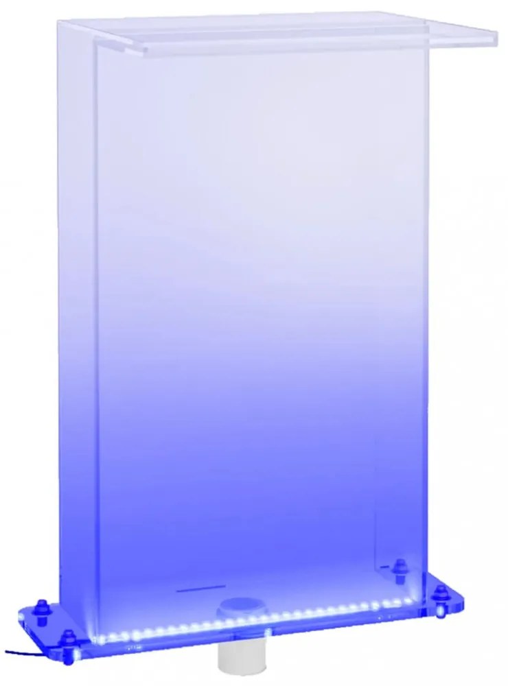 akril medenceszökőkút RGB LED-ekkel 51 cm