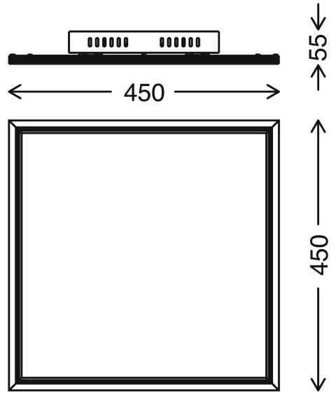 Telefunken 300906TF - LED dimmelhető panel 24W/230V + távirányító 3000-6000K