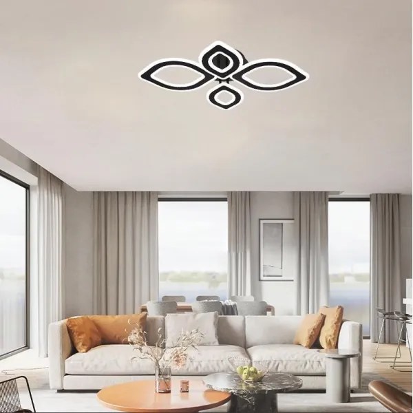 LED Dimmelhető felületre szerelhető csillár LED/95W/230V 3000-6500K + távirányítás