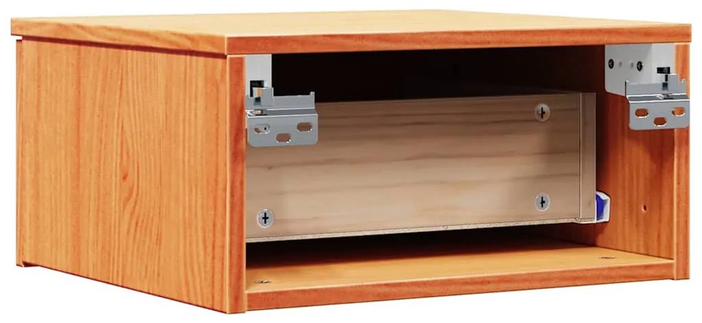 Éjjeli asztal 2 pcs Viaszbarna 37 x 35 x 18.5 cm Tömör fenyőfa