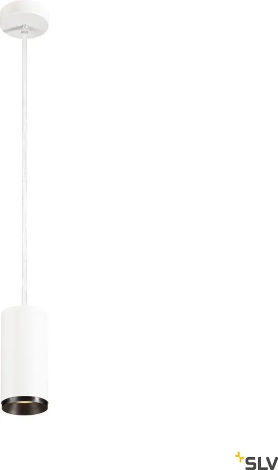 SLV 1004543 NUMINOS PD DALI M Hengeres Függesztett Lámpa Fehér, Fekete LED IP20