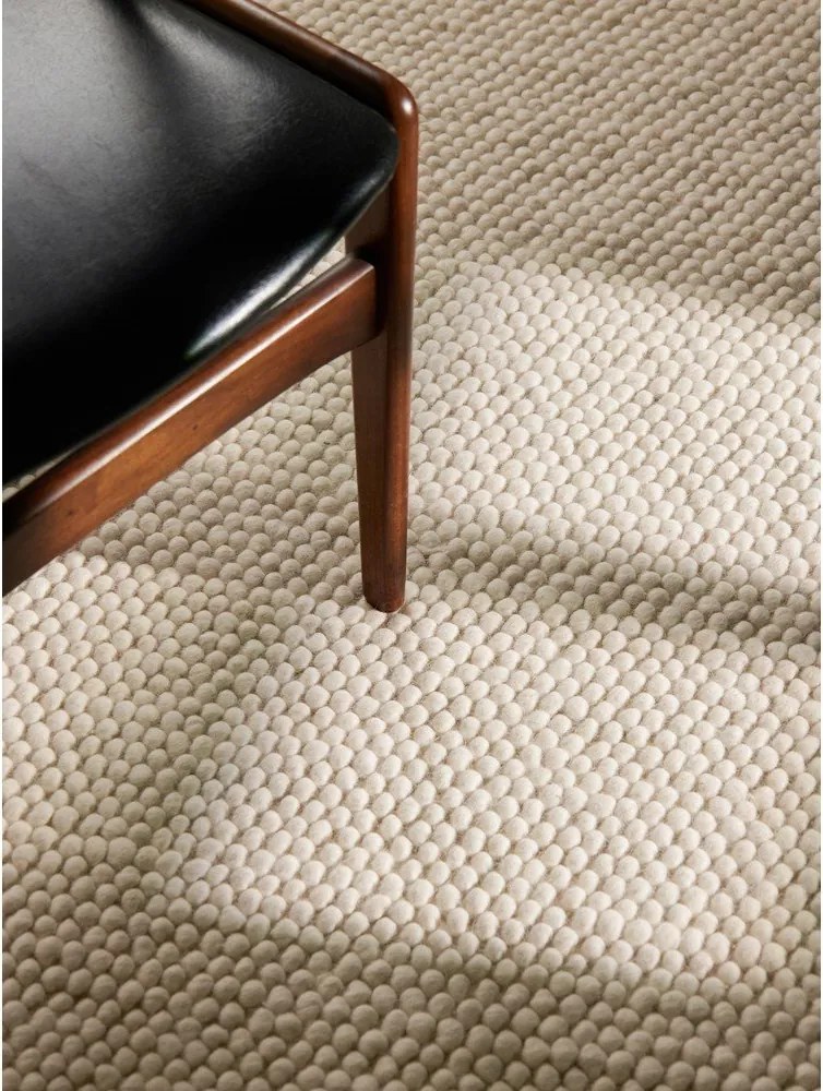 Krémszínű kézi szövésű gyapjú kerek szőnyeg ø 200 cm Richmond Diana – Ted Baker